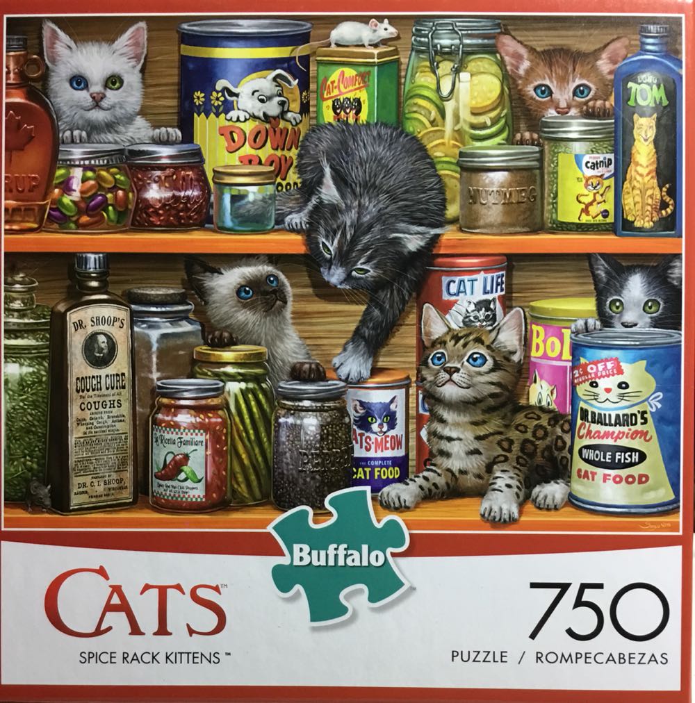 Cats: Spice Rack Kittens - Buffalo puzzle collectible [Barcode 079346172757] - Main Image 1