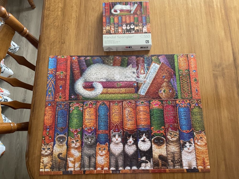 Cat Bookshelf - KI Puzzles puzzle collectible [Barcode 773392023819] - Main Image 4