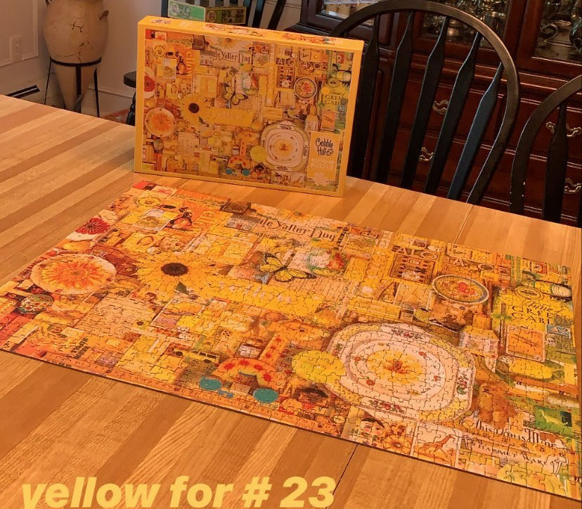 Yellow - Cobble Hill puzzle collectible [Barcode 625012801485] - Main Image 3