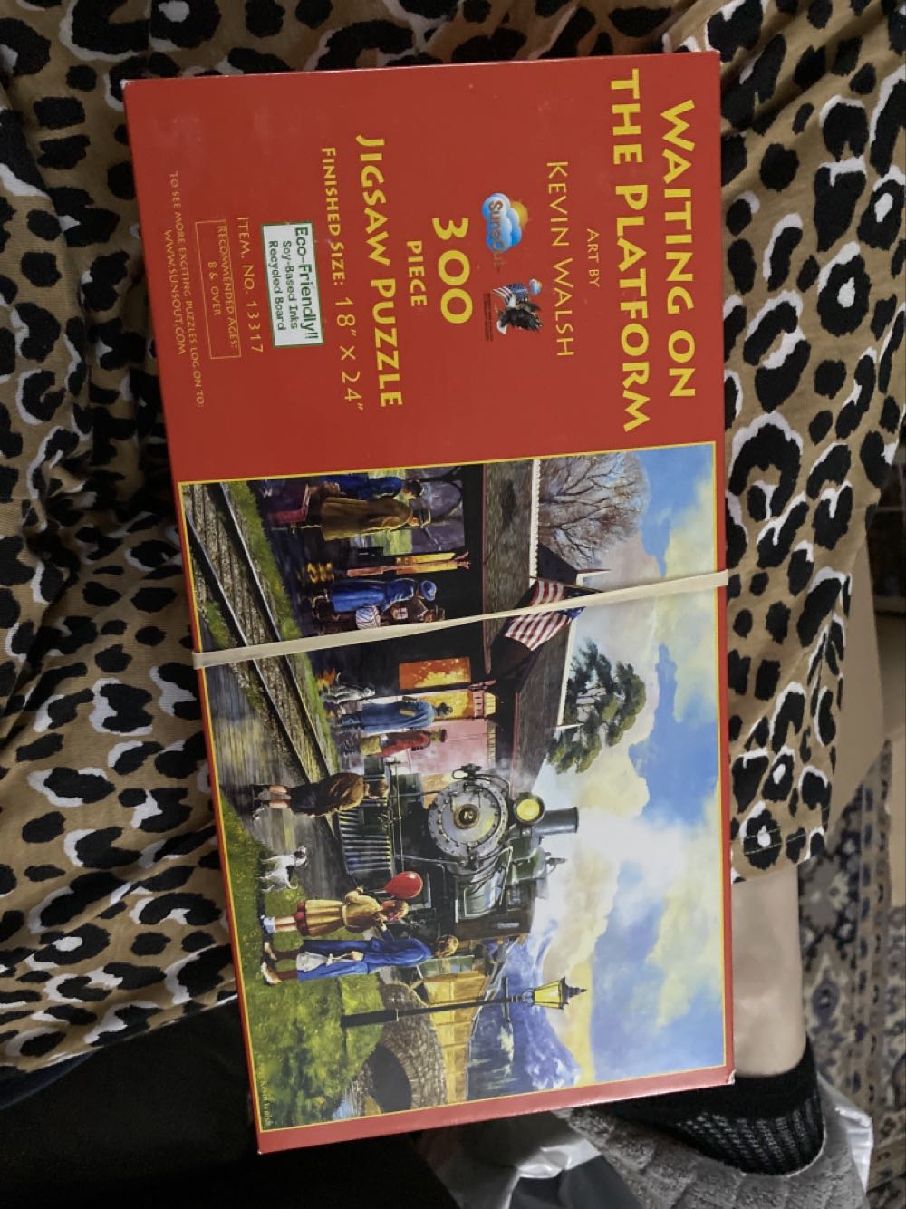 Waiting On The Platform - SunsOut puzzle collectible [Barcode 796780133174] - Main Image 1