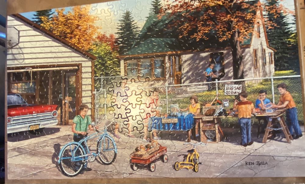Backyard Sale - SunsOut 🇺🇸 puzzle collectible [Barcode 796780398450] - Main Image 2