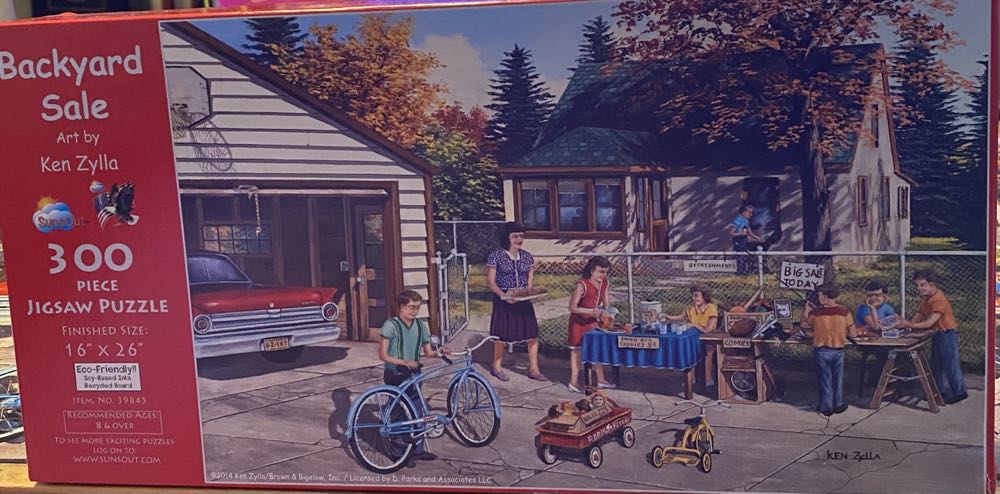 Backyard Sale - SunsOut 🇺🇸 puzzle collectible [Barcode 796780398450] - Main Image 3