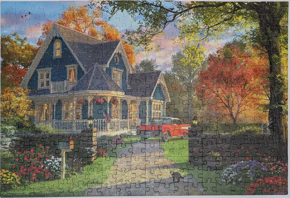 The Blue Country House - Eurographics puzzle collectible [Barcode 628136309783] - Main Image 3