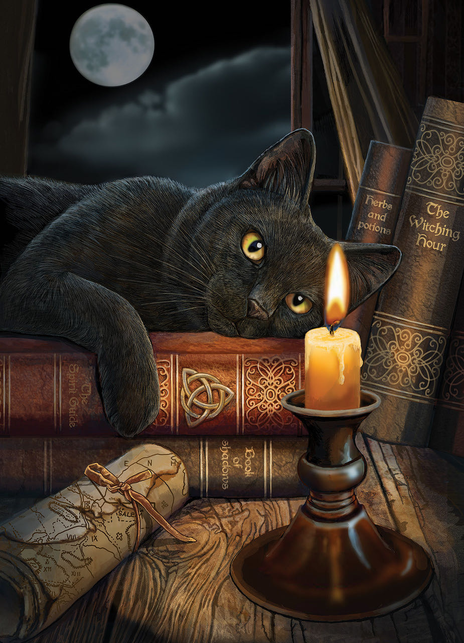 Cats: The Witching Hour 1000 Pieces - Cobble Hill puzzle collectible [Barcode 625012800136] - Main Image 2