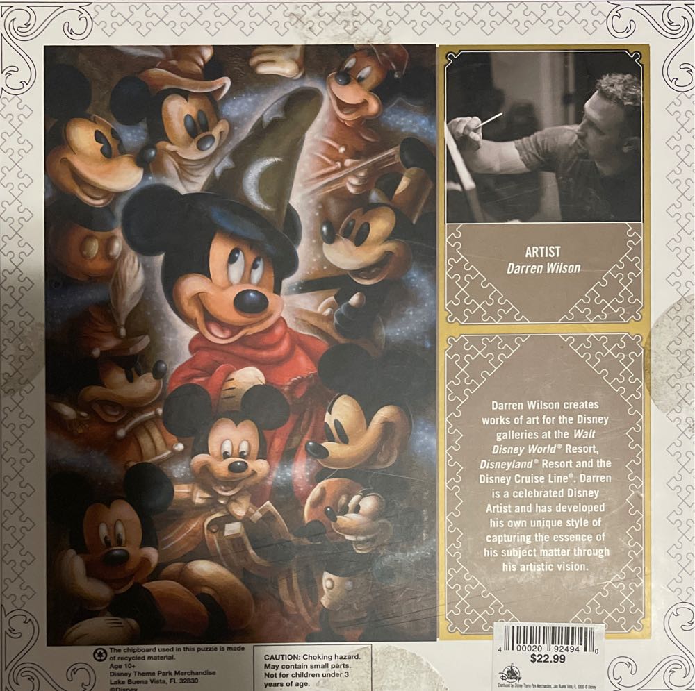 Mickey Through The Years 💎 PC - Disney Parks Signature Puzzle puzzle collectible [Barcode 400020924940] - Main Image 2