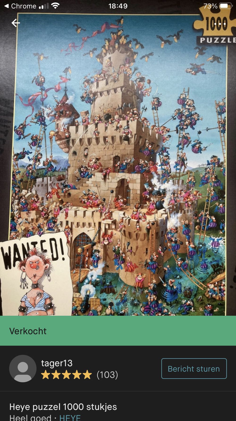 Wanted Safecracker Suzie - Heye Puzzle puzzle collectible [Barcode 4001689290047] - Main Image 2