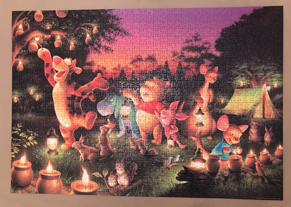 D-1000-270: Candle Party in the Forest - Tenyo puzzle collectible [Barcode 4905823942703] - Main Image 3