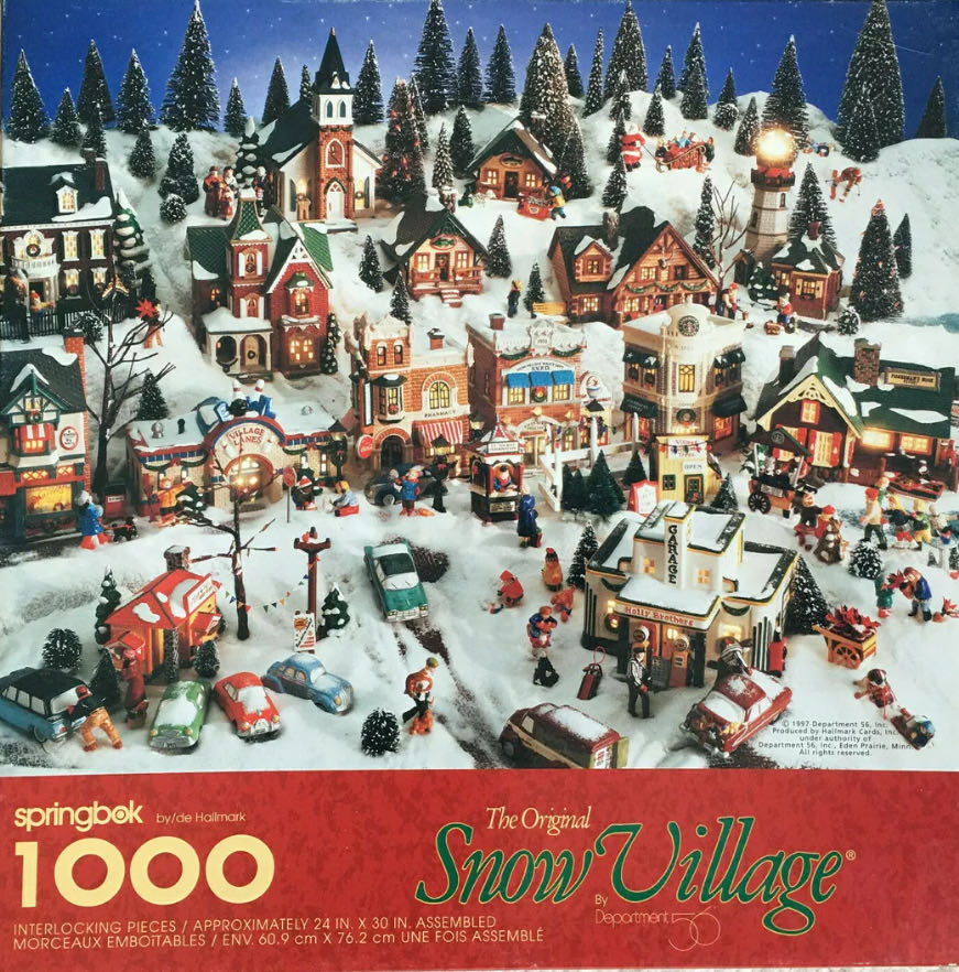Snow Village By Dept. 56 - Springbok By Hallmark puzzle collectible - Main Image 2