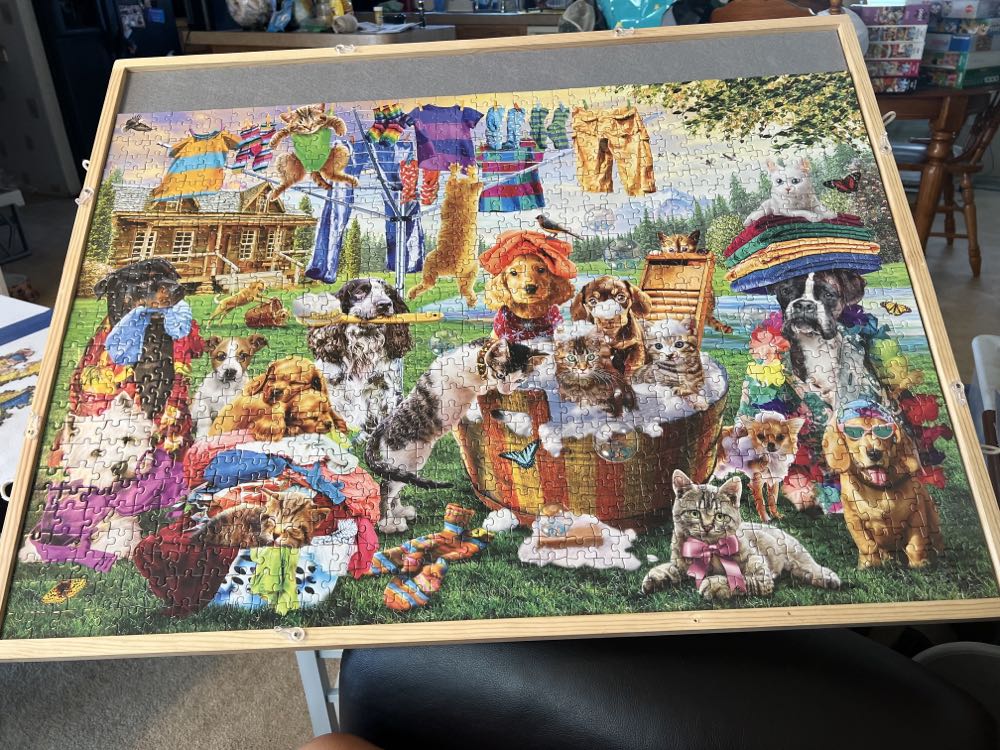 Laundry Day Rascals - MasterPieces puzzle collectible [Barcode 705988720437] - Main Image 2