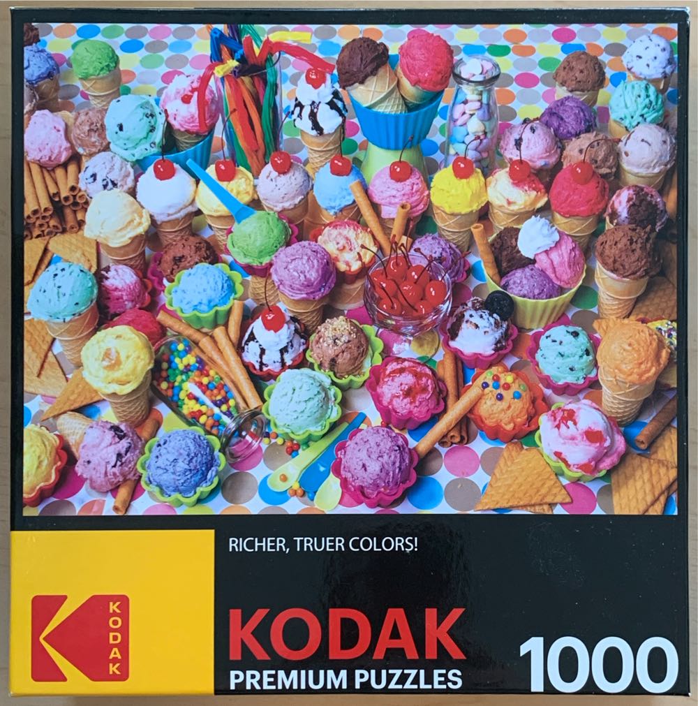 Variety of Colorful Ice Cream - Kodak CraZArt puzzle collectible [Barcode 4895145417457] - Main Image 3