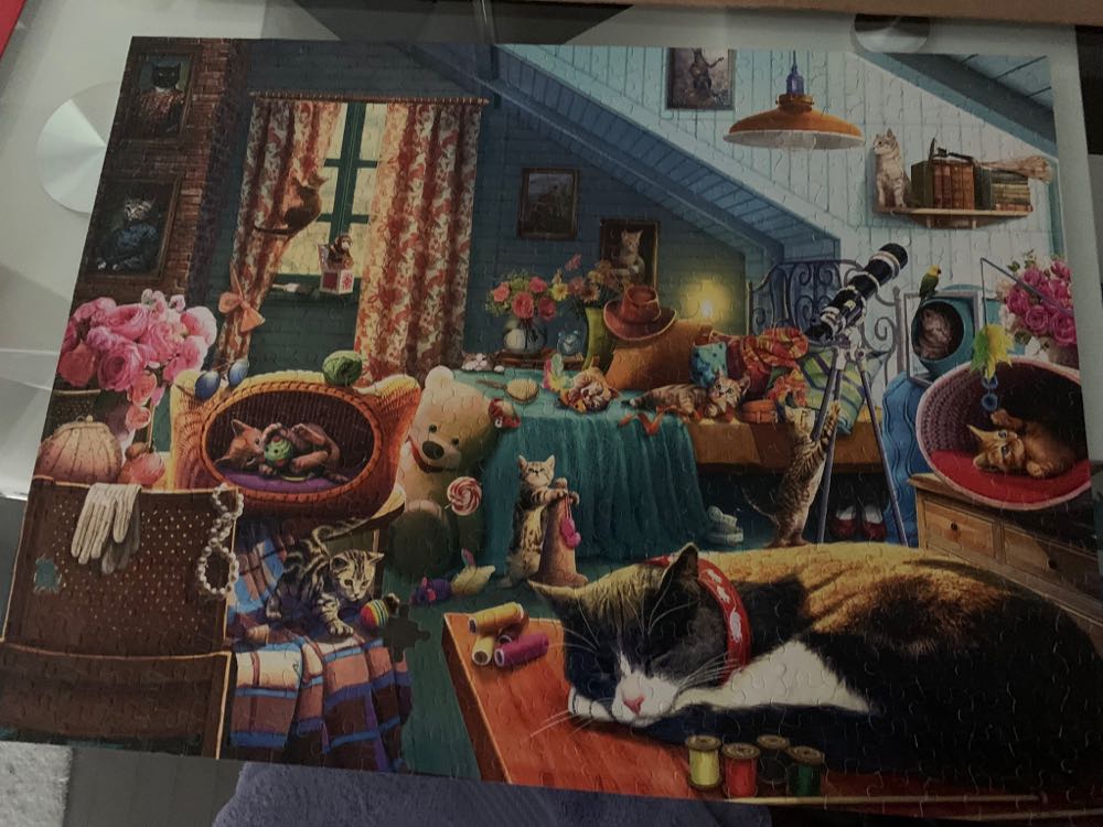 Sold - Kitten Play - Ceaco puzzle collectible [Barcode 021081231541] - Main Image 2