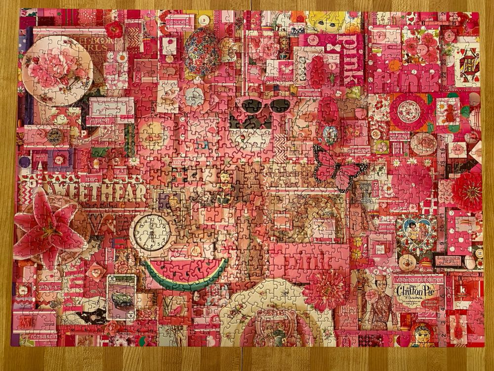 Pink🧩 - Cobble Hill puzzle collectible [Barcode 625012572163] - Main Image 2