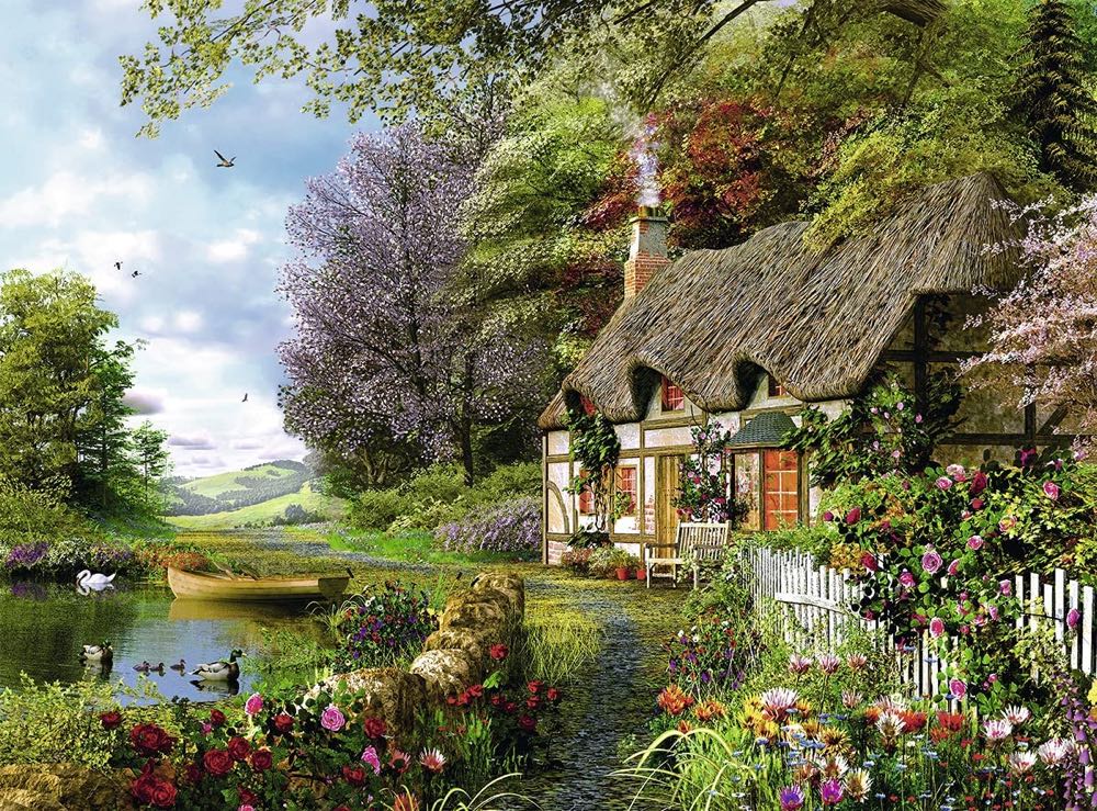 Country Cottage - Ravensburger 🇩🇪 puzzle collectible [Barcode 4005556162024] - Main Image 2