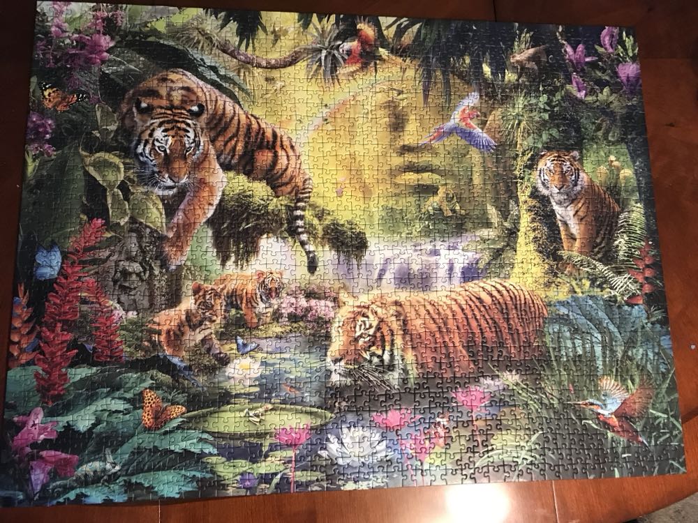 Tranquil Tigers - Ravensburger puzzle collectible [Barcode 4005556160051] - Main Image 3