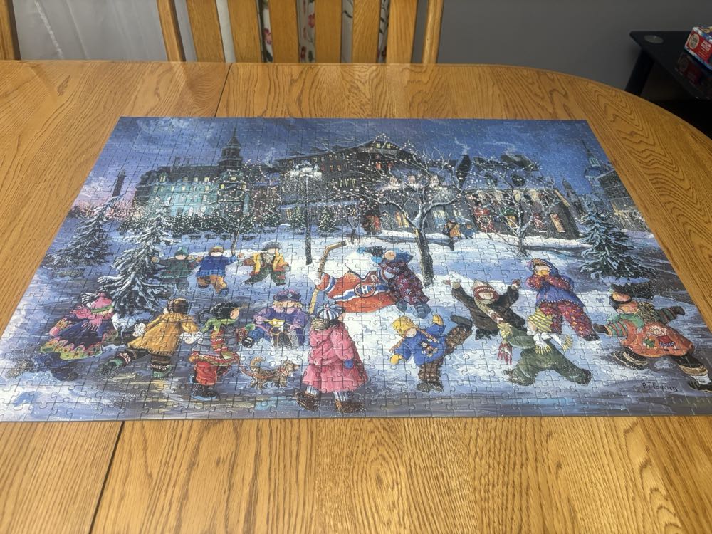 Winter Magic - Old Montreal - Ravensburger puzzle collectible [Barcode 4005556158317] - Main Image 3