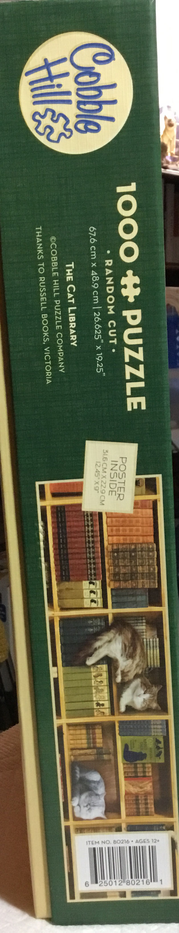 The Cat Library - Cobble Hill puzzle collectible [Barcode 625012802161] - Main Image 2