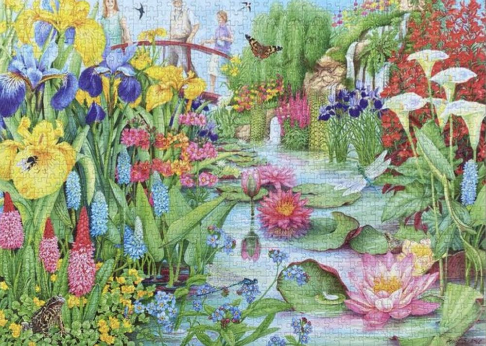 Flower Show: The Water Garden - Falcon de luxe puzzle collectible [Barcode 8710126112823] - Main Image 3
