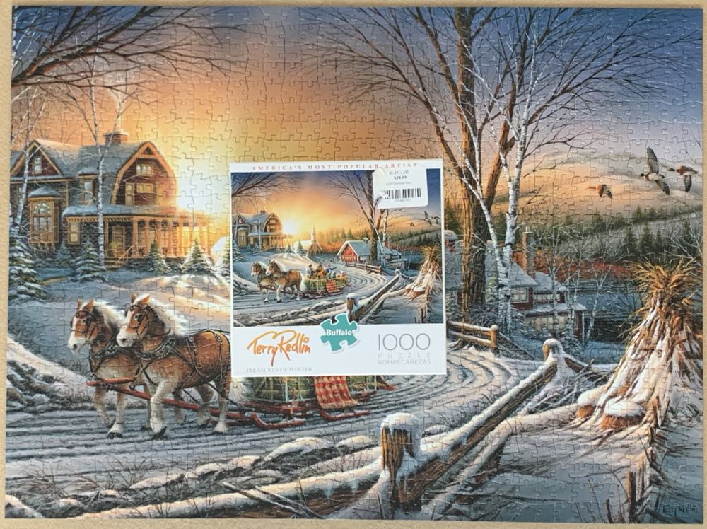 Pleasures Of Winter - Buffalo 🇺🇸 puzzle collectible [Barcode 079346115884] - Main Image 2