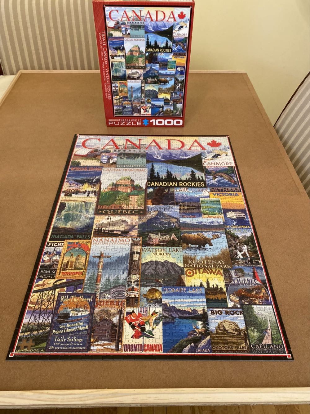 Travel Canada Vintage Posters - EuroGraphics puzzle collectible - Main Image 2