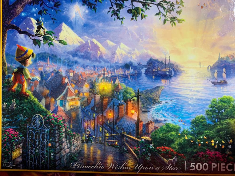 Disney 4 In 1 - Peter Pan/Lion King/Pinocchio/Jungle Book - Ceaco puzzle collectible [Barcode 021081036627] - Main Image 3