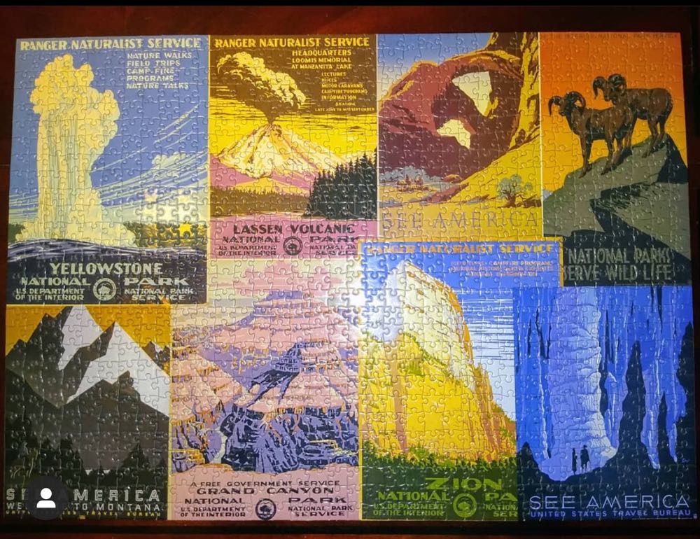 National Parks - Gibbs Smith puzzle collectible [Barcode 9781423642633] - Main Image 2
