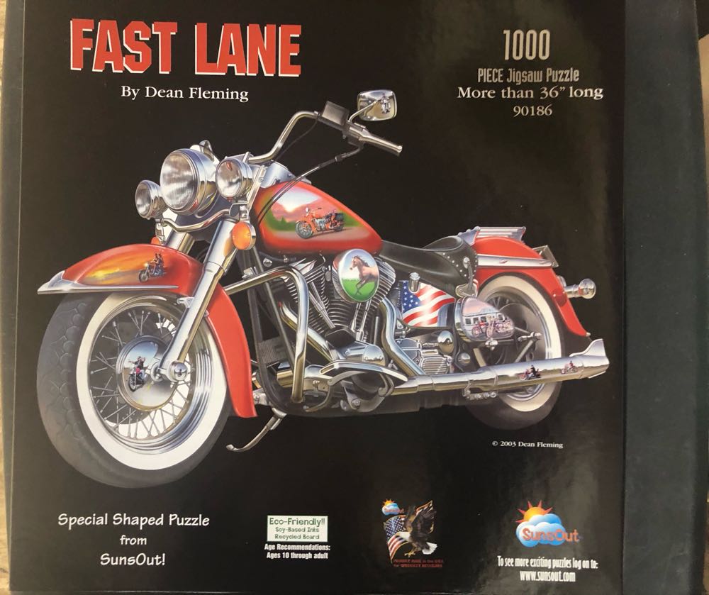 Fast Lane - SunsOut puzzle collectible [Barcode 796780901865] - Main Image 2