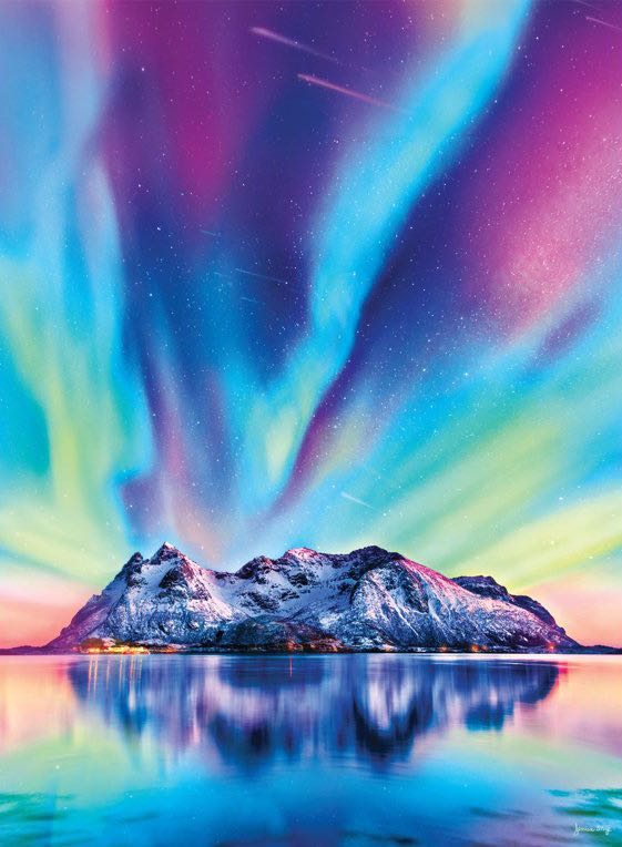 Color On The Mountain Done - Buffalo puzzle collectible [Barcode 079346119844] - Main Image 2