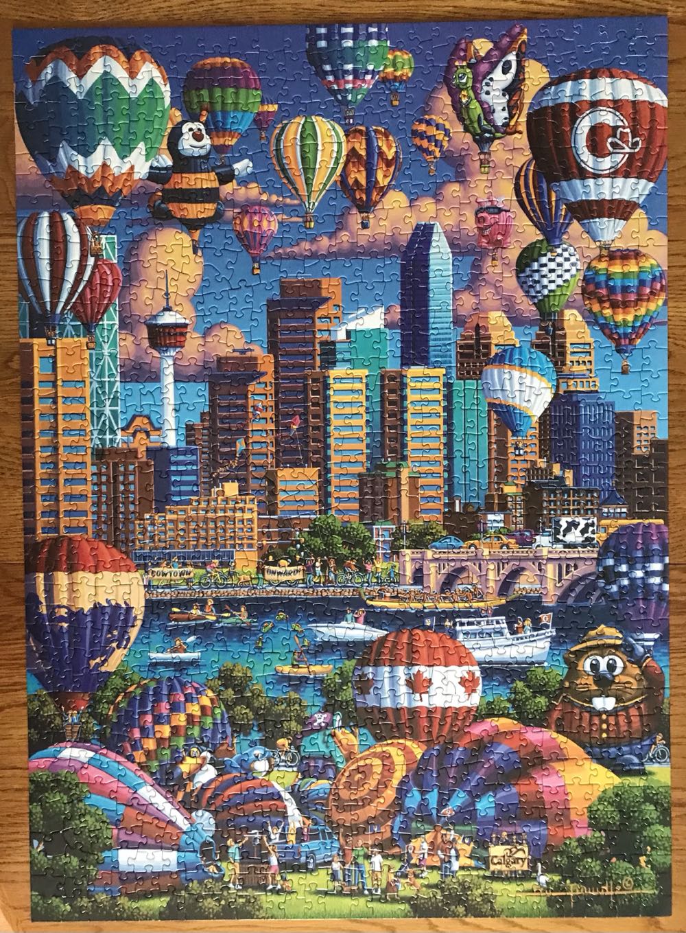 Above Calgary - Dowdle Puzzles puzzle collectible [Barcode 671095103831] - Main Image 2