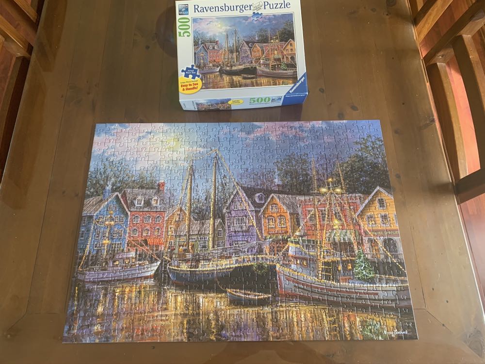 Ships Aglow - Ravensburger 🇩🇪 puzzle collectible [Barcode 4005556149124] - Main Image 2