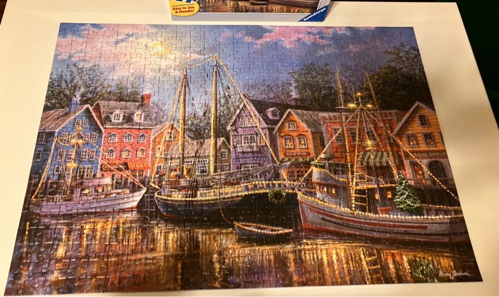 Ships Aglow - Ravensburger 🇩🇪 puzzle collectible [Barcode 4005556149124] - Main Image 3