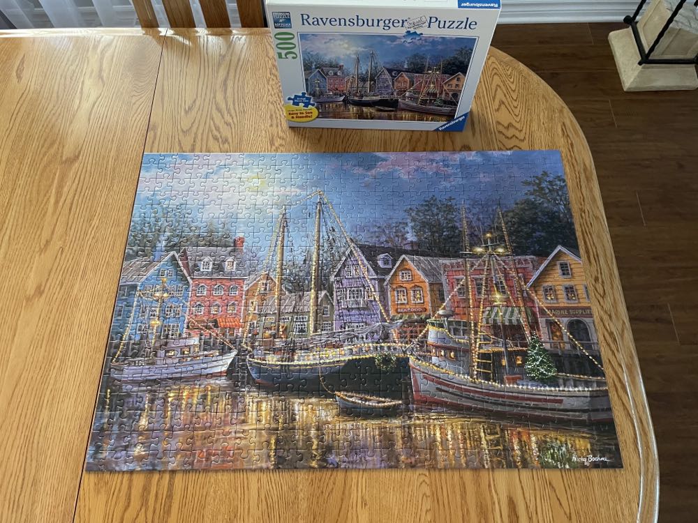 Ships Aglow - Ravensburger 🇩🇪 puzzle collectible [Barcode 4005556149124] - Main Image 4
