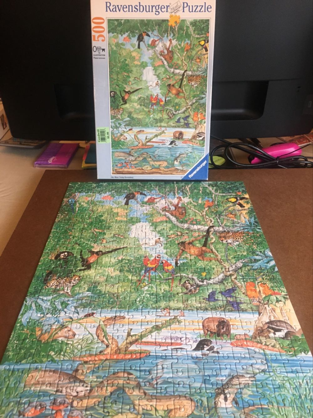The Rain Forest - Ravensburger (Vintage) puzzle collectible [Barcode 4005556143184] - Main Image 3