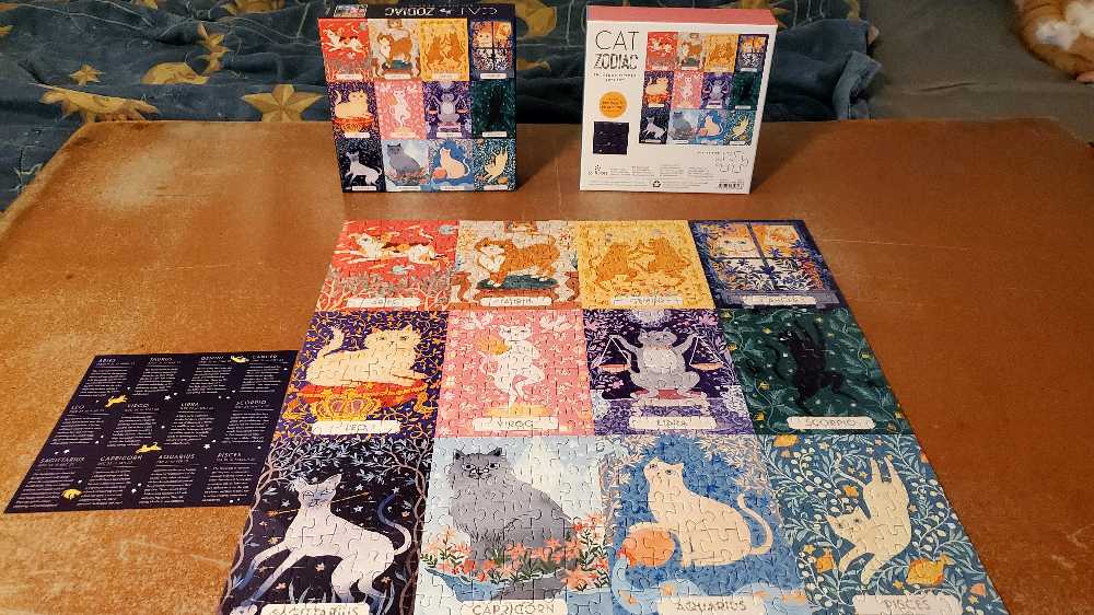 Cat Zodiac - Galison puzzle collectible [Barcode 9780735357068] - Main Image 3