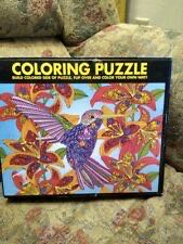 Hummingbird Coloring Puzzle - White Mountain puzzle collectible [Barcode 724819258628] - Main Image 1