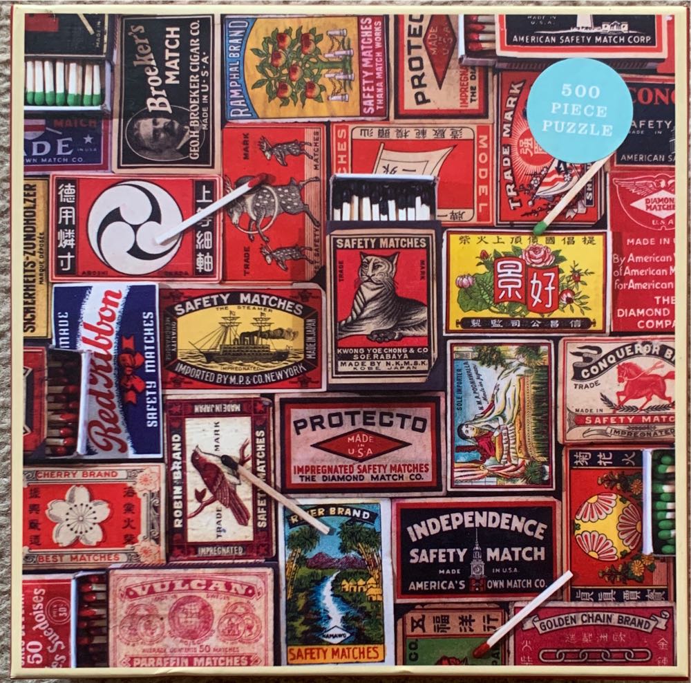 Vintage Matchboxes - Galison 🇺🇸 puzzle collectible [Barcode 9780735349148] - Main Image 2