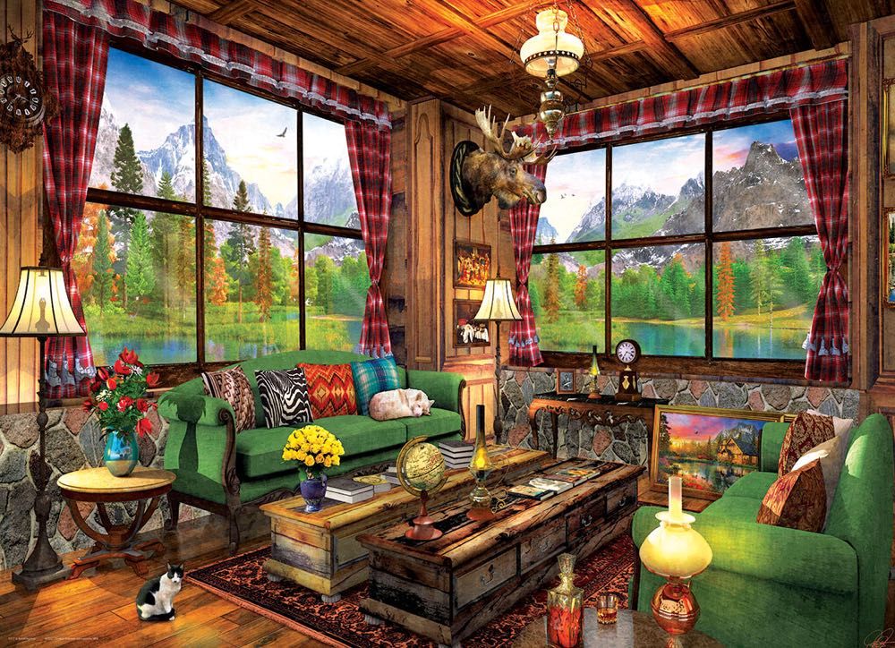 Cozy Cabin - Eurographics puzzle collectible [Barcode 628136653770] - Main Image 2