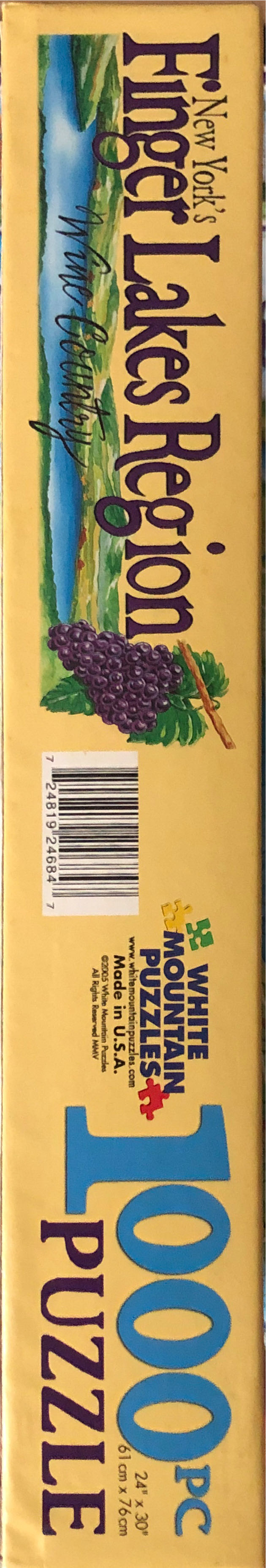 Finger Lakes Region - White Mountain Puzzles puzzle collectible [Barcode 724819246847] - Main Image 4