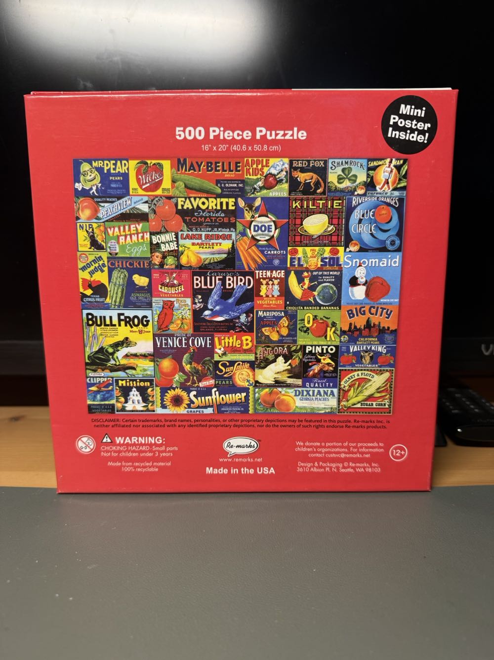 Farmers Market - Re-marks puzzle collectible [Barcode 681410190989] - Main Image 2