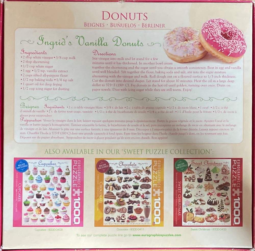 Donuts - Eurographics puzzle collectible [Barcode 628136405850] - Main Image 2