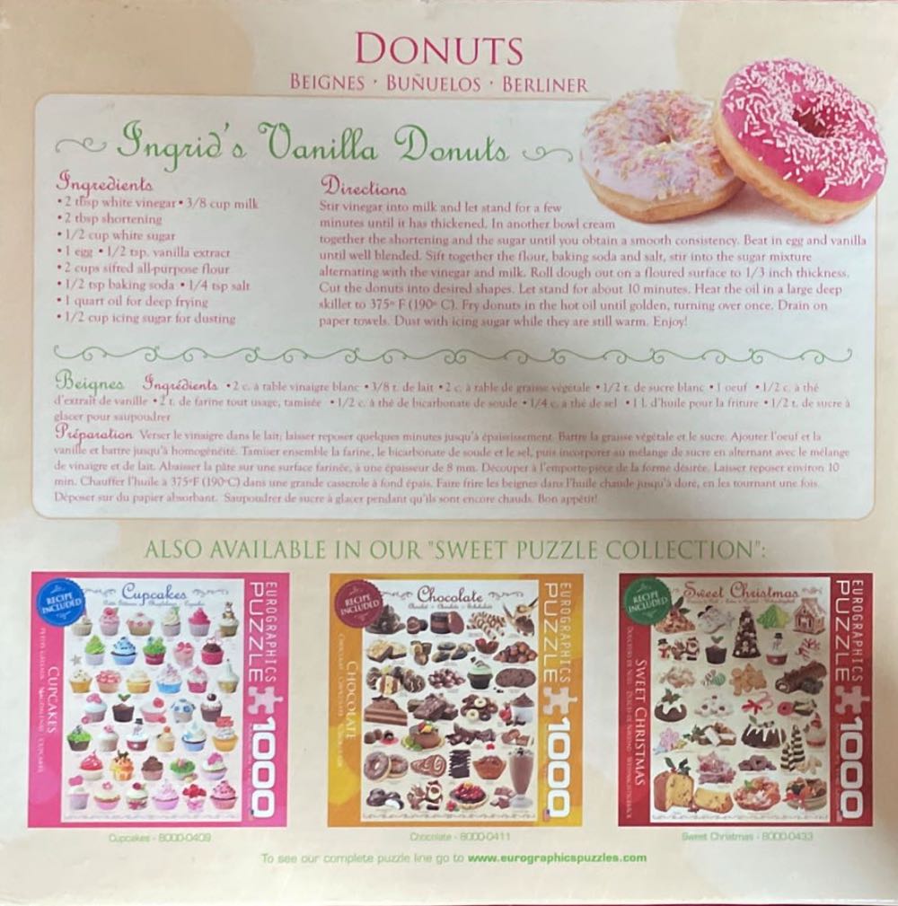 Donuts - Eurographics puzzle collectible [Barcode 628136405850] - Main Image 3
