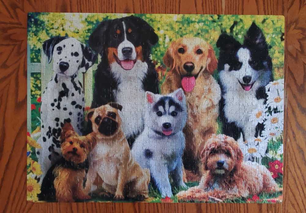 Dogs - Milton Bradley puzzle collectible [Barcode 778988300428] - Main Image 2