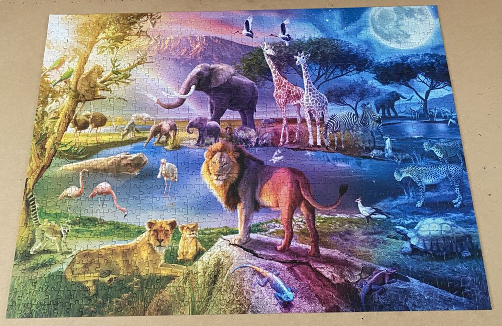 Serengeti Sunrise - Buffalo Games puzzle collectible [Barcode 079346118540] - Main Image 2