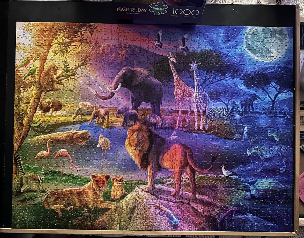 Serengeti Sunrise - Buffalo Games puzzle collectible [Barcode 079346118540] - Main Image 4
