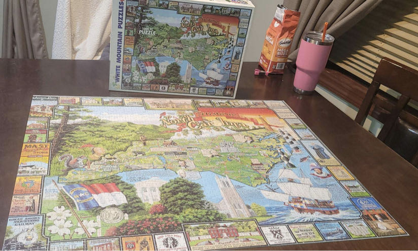 Historic North Carolina - White Mountain Puzzles puzzle collectible [Barcode 724819247516] - Main Image 3