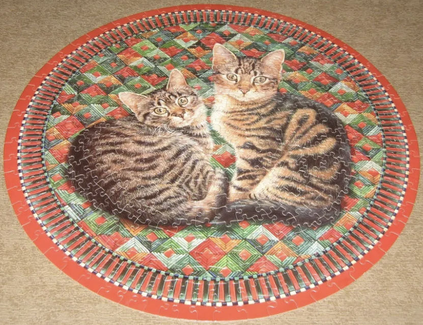 Muppet & Emu On Amish Log Cabin Quilt - Great American Puzzle Factory puzzle collectible [Barcode 010563009709] - Main Image 2