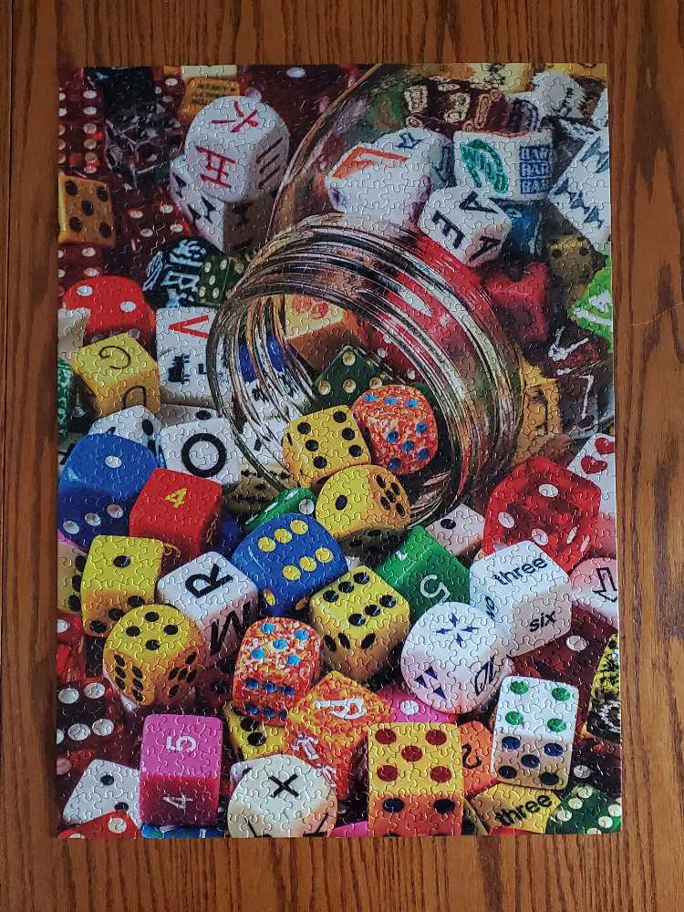 Marbles And Dice  - Ceaco puzzle collectible [Barcode 021081032193] - Main Image 3