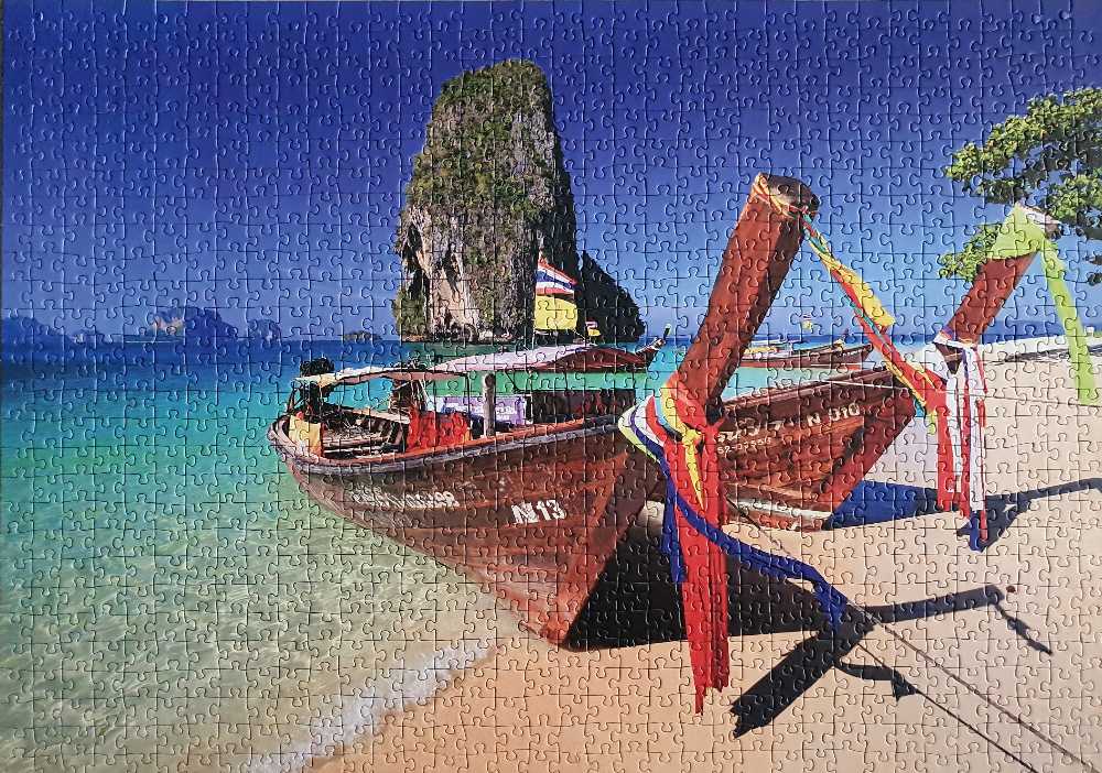 Phra Nang Beach, Krabi, Thailand - Ravensburger puzzle collectible [Barcode 4005556194773] - Main Image 2
