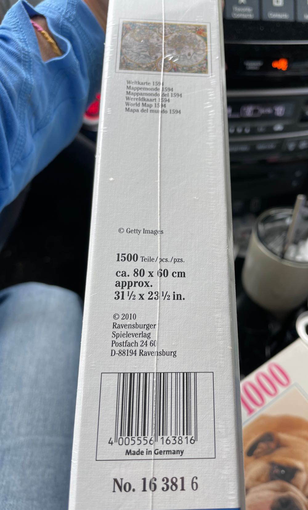 World Map 1594 - Ravensburger puzzle collectible [Barcode 4005556163816] - Main Image 2