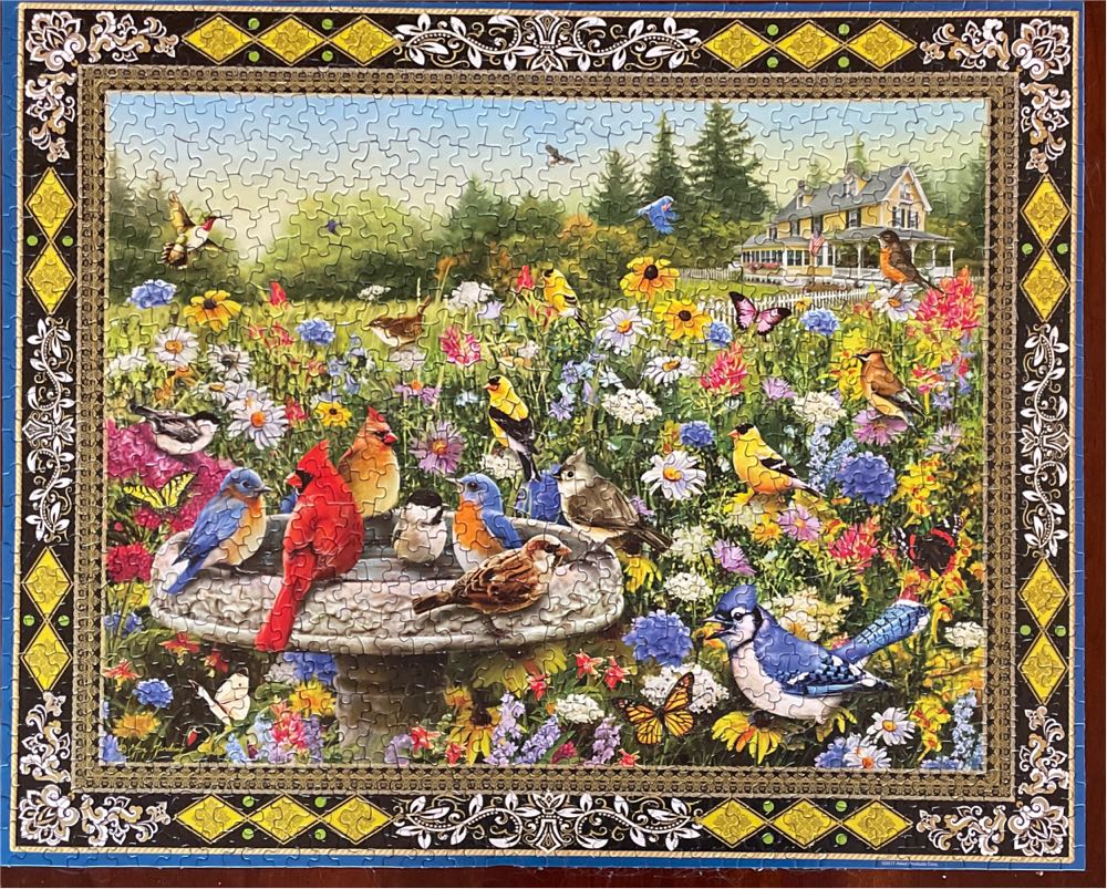 Butterflies Pc Jigsaw By Springbok Birds & Butterflies Springbok - Springbok puzzle collectible [Barcode 091683108299] - Main Image 2