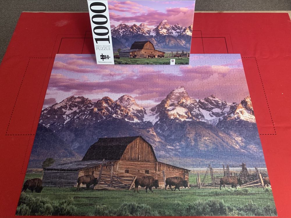 Moultan Barn Wyoming USA - Hinkler puzzle collectible [Barcode 9781488910296] - Main Image 2
